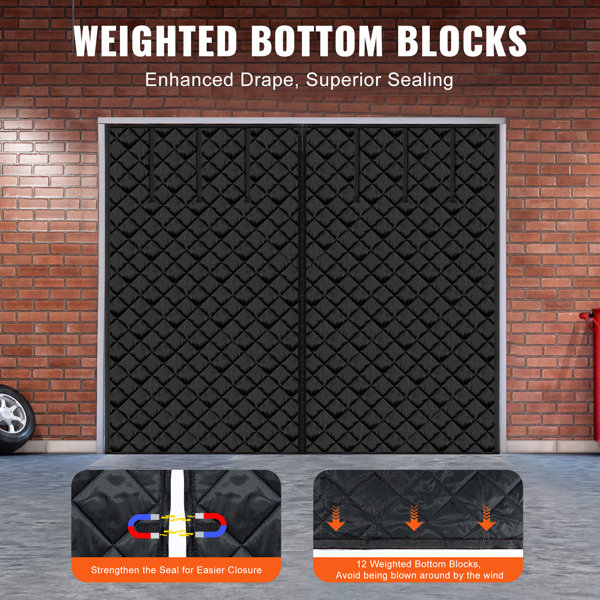 Moustiquaire de porte de garage avec fermeture magnétique – Filet en fibre de verre très résistant mains libres – 4 x 2,1 m – 4,3 x 2,1 m – Bas lesté – Noir, 3,7 x 2,4 m Moustiquaire de porte de garage avec fermeture magnétique – Filet en fibre de verre très résistant mains libres – 4 x 2,1 m – 4,3 x 2,1 m – Bas lesté – Noir, 3,7 x 2,4 m